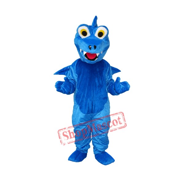 Blue Thorn Dragon Mascot Adult Costume Free Shipping