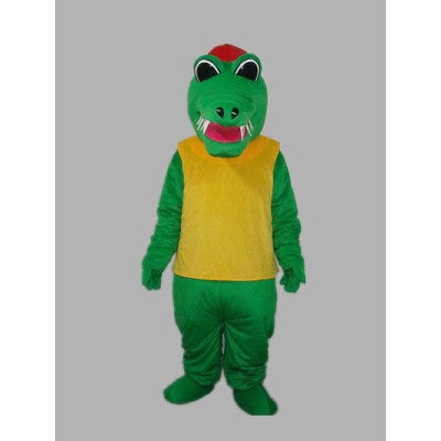 Africa Crocodile with Waistcoat Adult Mascot Costum Free Shipping