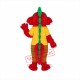 Long Wool Red Dragon Mascot Adult Costume Free Shipping Long Wool Red Dragon Mascot Adult Costume Free Shipping