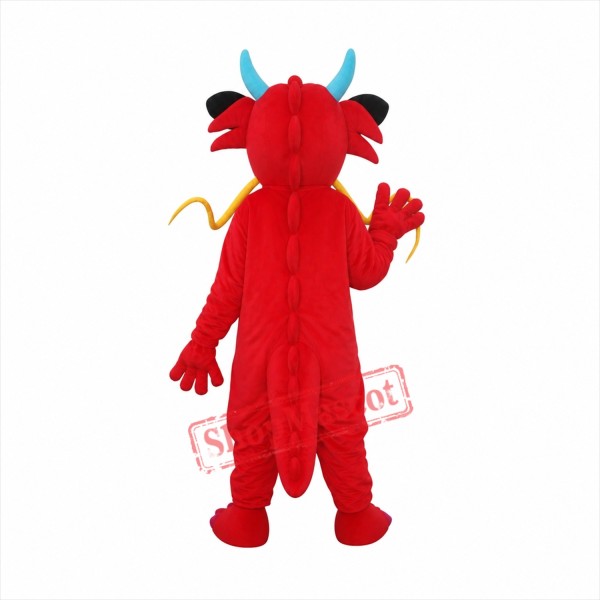 Red Mushu Mascot Adult Costume Free Shipping