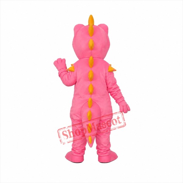 Pink Long Thorn Dragon Mascot Adult Costume Free Shipping Pink Long Thorn Dragon Mascot Adult Costume Free Shipping
