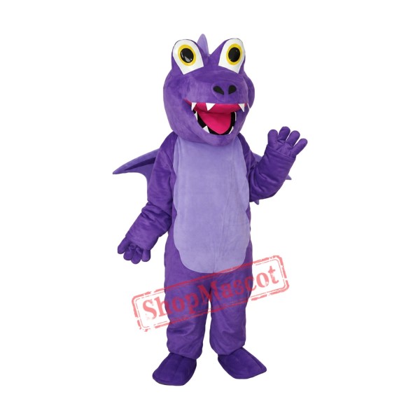 Purple Thorn Dragon Mascot Adult Costume Free Shipping Purple Thorn Dragon Mascot Adult Costume Free Shipping