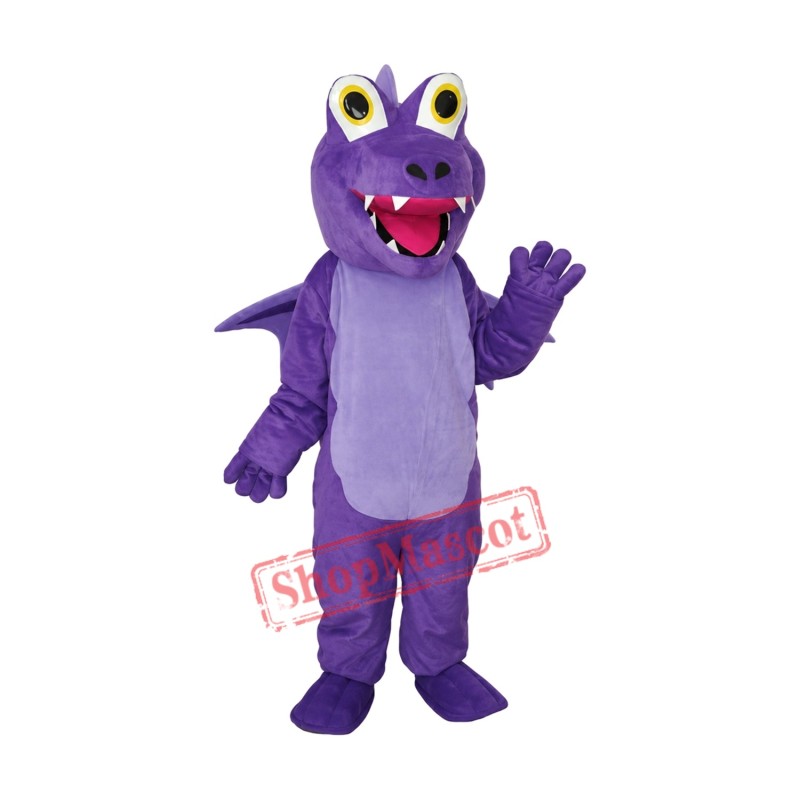 Purple Thorn Dragon Mascot Adult Costume Free Shipping Purple Thorn Dragon Mascot Adult Costume Free Shipping
