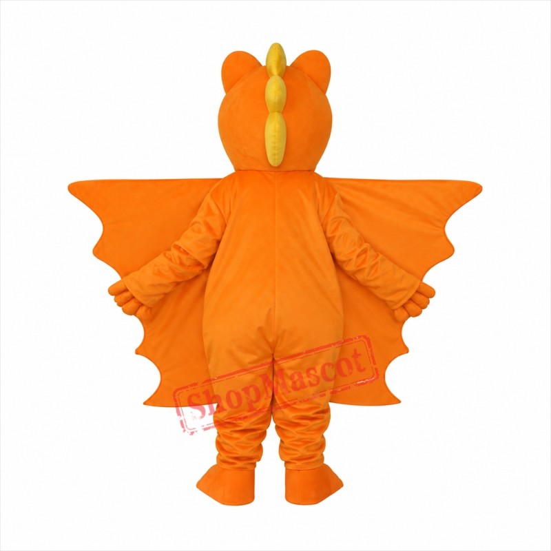 Revised Version Orange Long Thorn Dragon Mascot Adult Costume Free Shipping Revised Version Orange Long Thorn Dragon Mascot Adult Costume Free Shipping