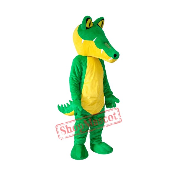 Long Mouth Green Crocodile Adult Mascot Costume Free Shipping Long Mouth Green Crocodile Adult Mascot Costume Free Shipping