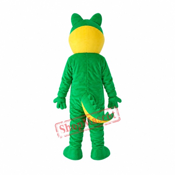 Long Mouth Green Crocodile Adult Mascot Costume Free Shipping