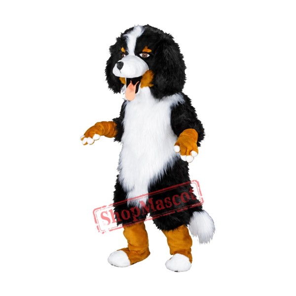 White & Black Sheep Dog Mascot Costume Free Shipping