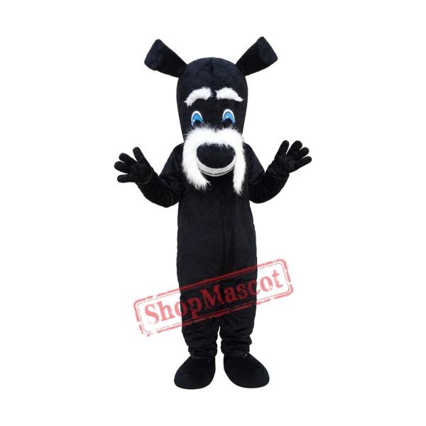 Black Dog Mascot Costume Cartoon Free Shipping