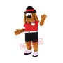 Coffee Dog Mascot Costume Free Shipping
