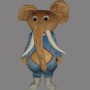 Coffee Elephant Mascot Costume Cartoon Costum Free Shipping