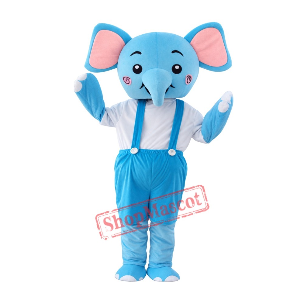 Blue Elephant Mascot Costume Cartoon Costum Free Shipping