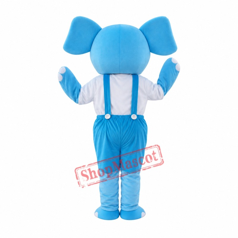 Blue Elephant Mascot Costume Cartoon Costum Free Shipping