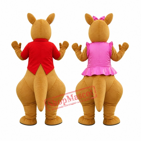 Red & Pink Kangaroo Mascot Costume Free Shipping Red & Pink Kangaroo Mascot Costume Free Shipping