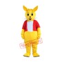 Yellow Kangaroo Mascot Costume Free Shipping