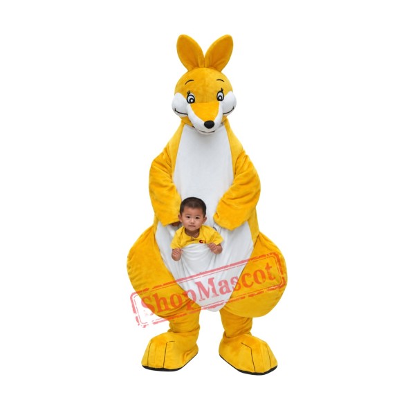 Yellow Big Kangaroo Mascot Costume Free Shipping