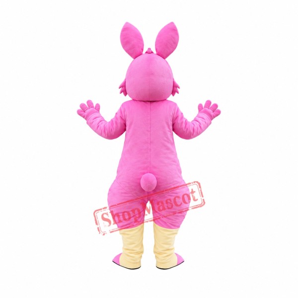 Pink Cartoon Kangaroo Mascot Costume Free Shipping