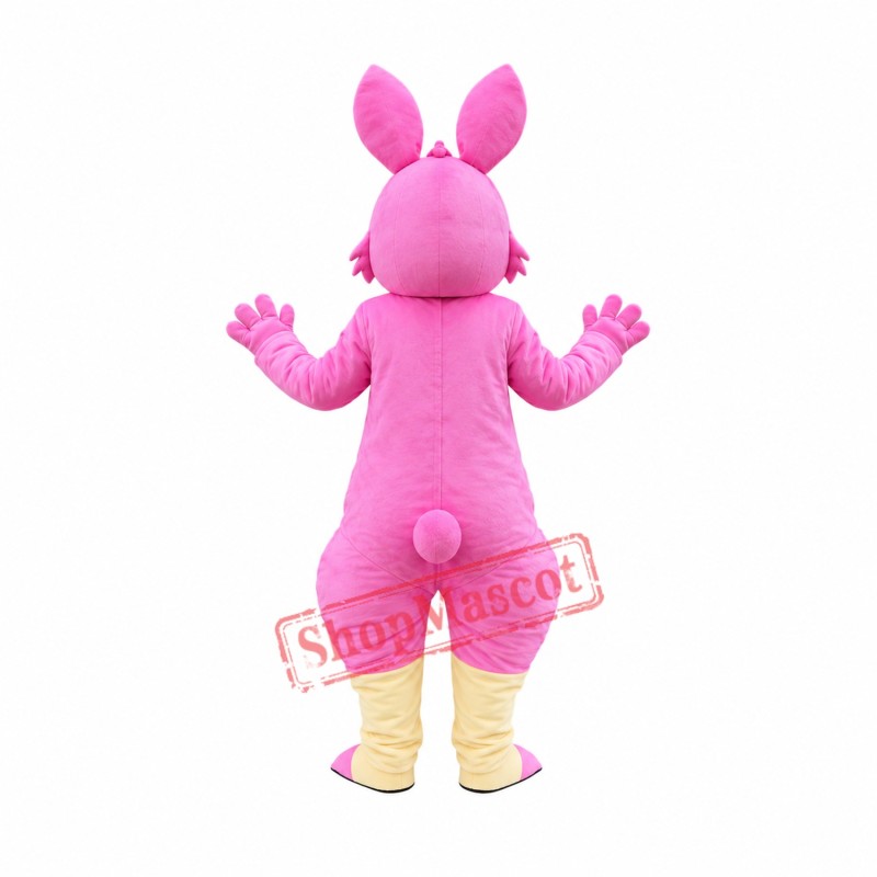 Pink Cartoon Kangaroo Mascot Costume Free Shipping