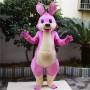 Pink Cartoon Kangaroo Mascot Costume Free Shipping