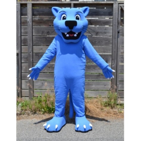 Blue Panther Mascot Costume Leopard Free Shipping