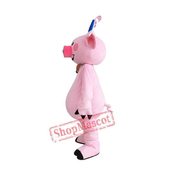 Character Adult cute pink pig Mascot Costume Free Shipping Character Adult cute pink pig Mascot Costume Free Shipping