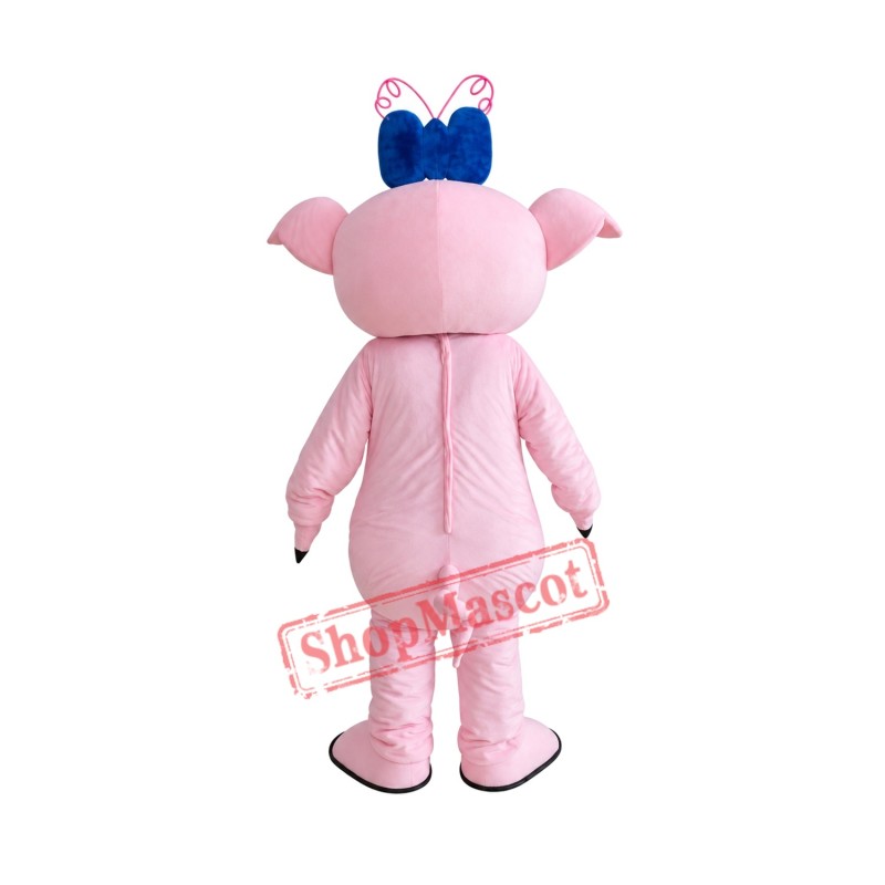 Character Adult cute pink pig Mascot Costume Free Shipping