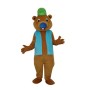 Brown Beaver W Big Tail Mascot Costume