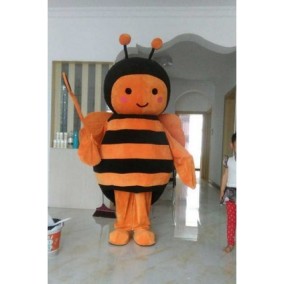 Orange Black Bee Christmas Halloween Mascot Costume