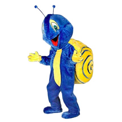 Blue Snail Mascot Costume
