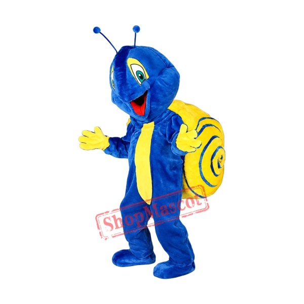 Blue Snail Mascot Costume