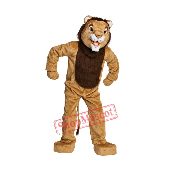 Plush Adult Deluxe Lion Mascot Costume Plush Adult Deluxe Lion Mascot Costume