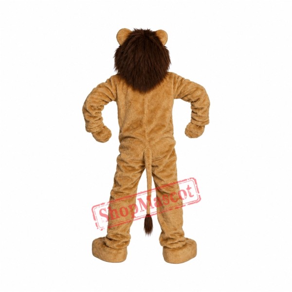 Plush Adult Deluxe Lion Mascot Costume Plush Adult Deluxe Lion Mascot Costume