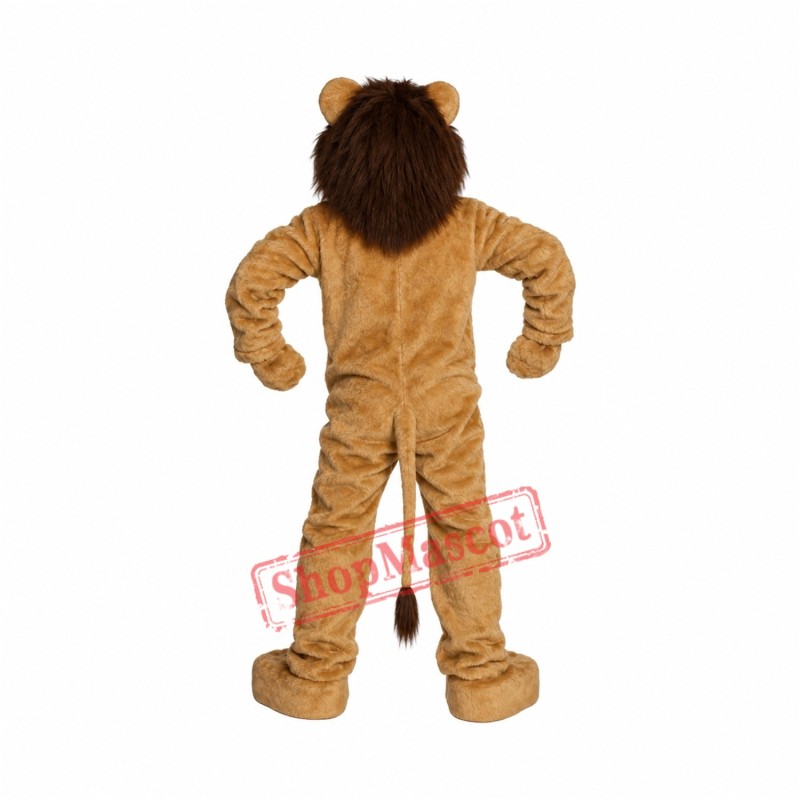 Plush Adult Deluxe Lion Mascot Costume