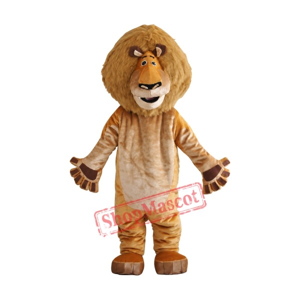Alex Lion Plush Adult Mascot Costume