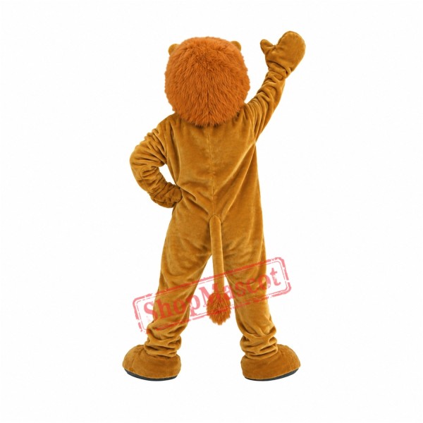 Happy Adult Lion Mascot Costume Happy Adult Lion Mascot Costume