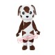 Baby Brown and White St Bernard Dog Mascot Costume Baby Brown and White St Bernard Dog Mascot Costume
