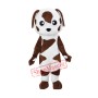 Baby Brown and White St Bernard Dog Mascot Costume