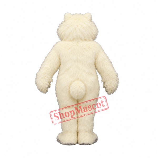 White Dog Mascot Costume White Dog Mascot Costume