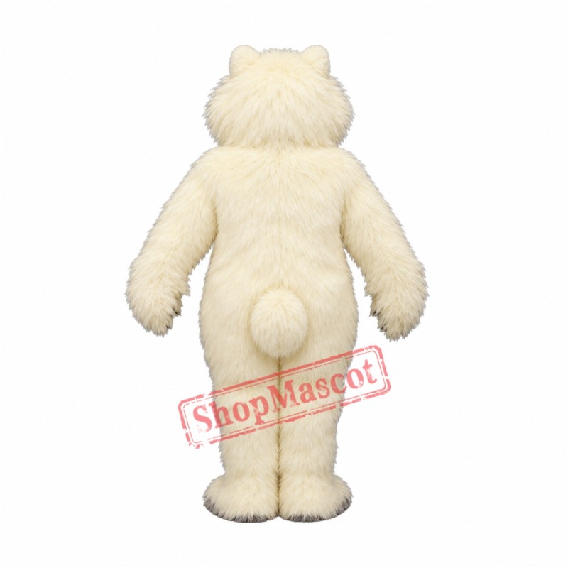 White Dog Mascot Costume White Dog Mascot Costume