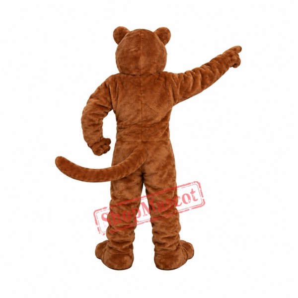 Power Leopard Panther Cat Cougar Mascot Costume Power Leopard Panther Cat Cougar Mascot Costume