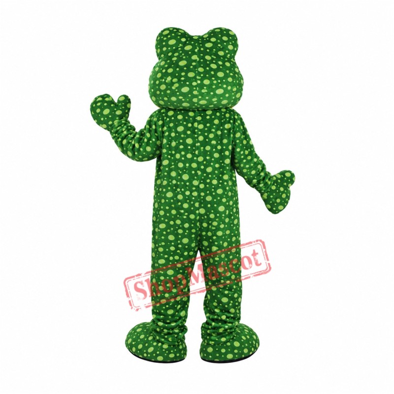 Deluxe Plush Frog Adult Mascot Costume