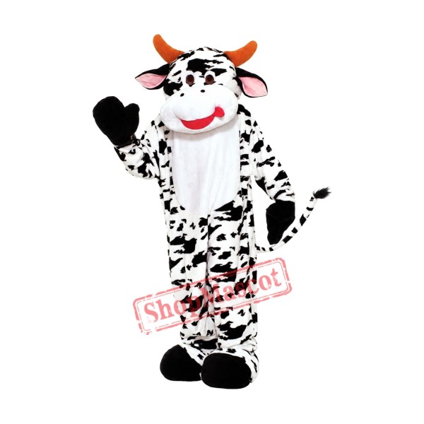 Funny Deluxe Plush Cow Mascot Costume Funny Deluxe Plush Cow Mascot Costume