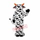 Funny Deluxe Plush Cow Mascot Costume Funny Deluxe Plush Cow Mascot Costume