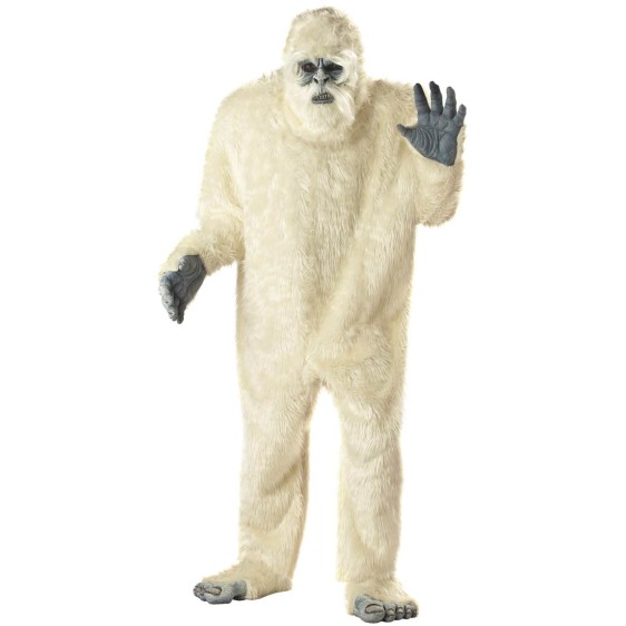 Adult Deluxe Abominable Snowman Scary Mascot Costume