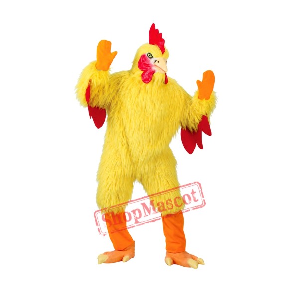 Funny Chicken Adult Mascot Costume Funny Chicken Adult Mascot Costume