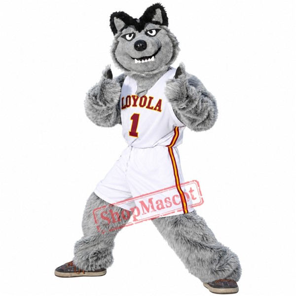 Gey Wolf Sport Football Team Mascot Costumes Free Shipping Gey Wolf Sport Football Team Mascot Costumes Free Shipping
