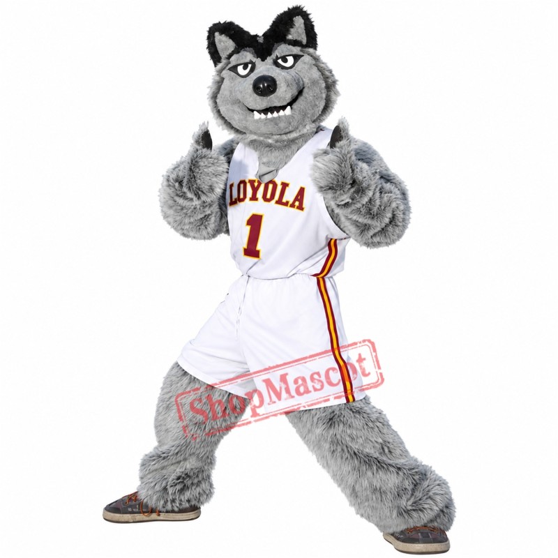 Gey Wolf Sport Football Team Mascot Costumes Free Shipping Gey Wolf Sport Football Team Mascot Costumes Free Shipping