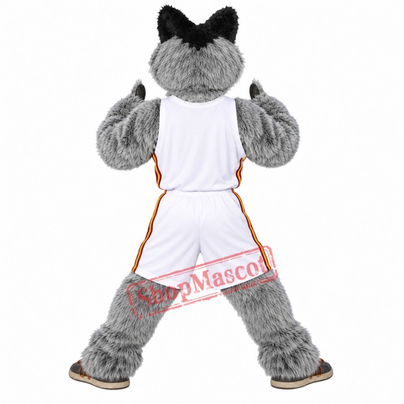 Gey Wolf Sport Football Team Mascot Costumes Free Shipping Gey Wolf Sport Football Team Mascot Costumes Free Shipping