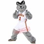 Gey Wolf Sport Football Team Mascot Costumes Free Shipping