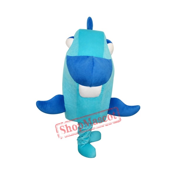 Blue Fish Mascot Adult Costume Free Shipping