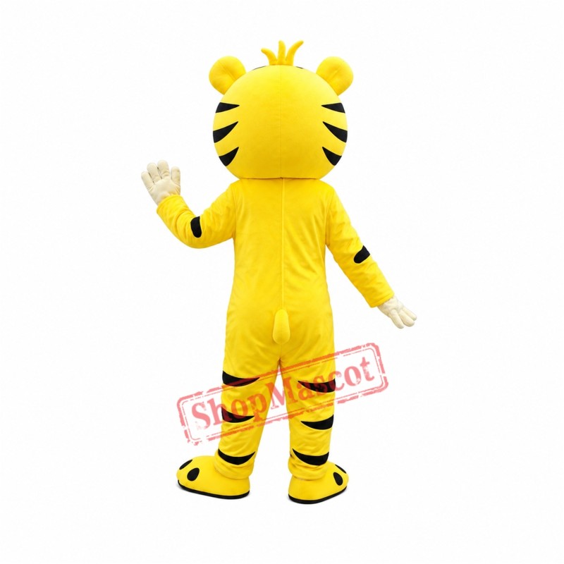 Yellow Cartton Tiger Mascot Costume Free Shipping